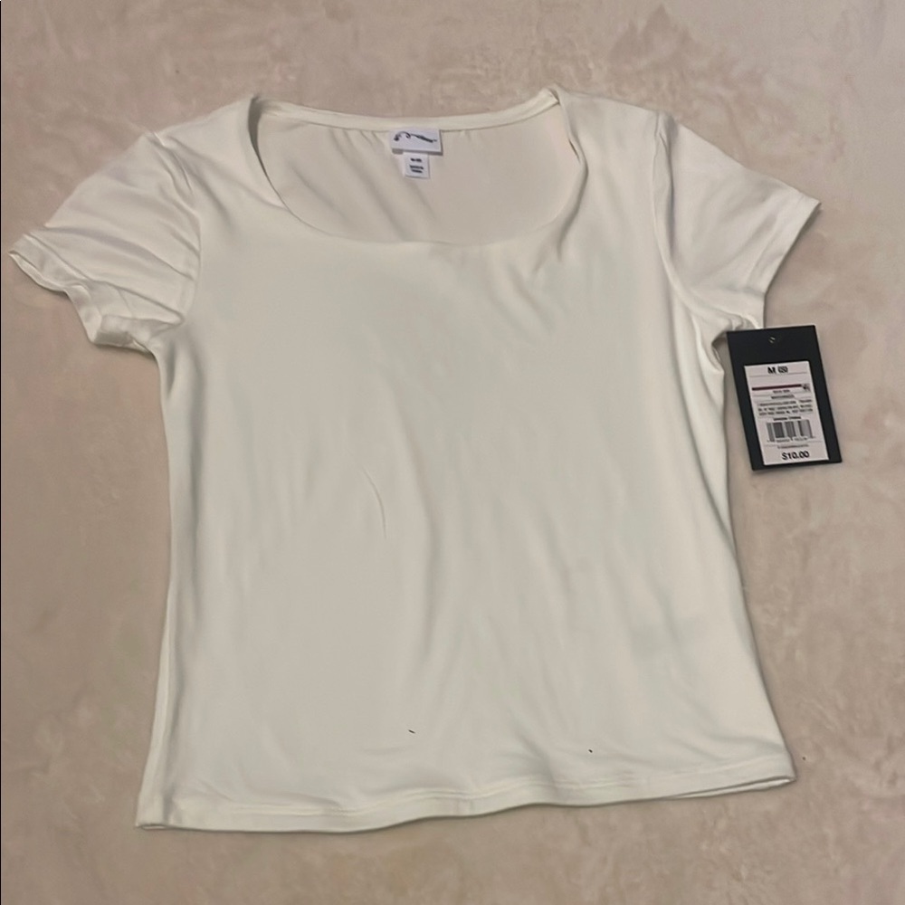 Art Class Cream Fitted Short Sleeve T-Shirt